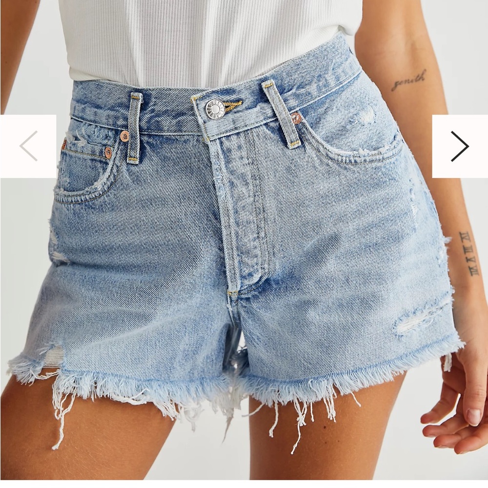Agolde Parker denim shorts